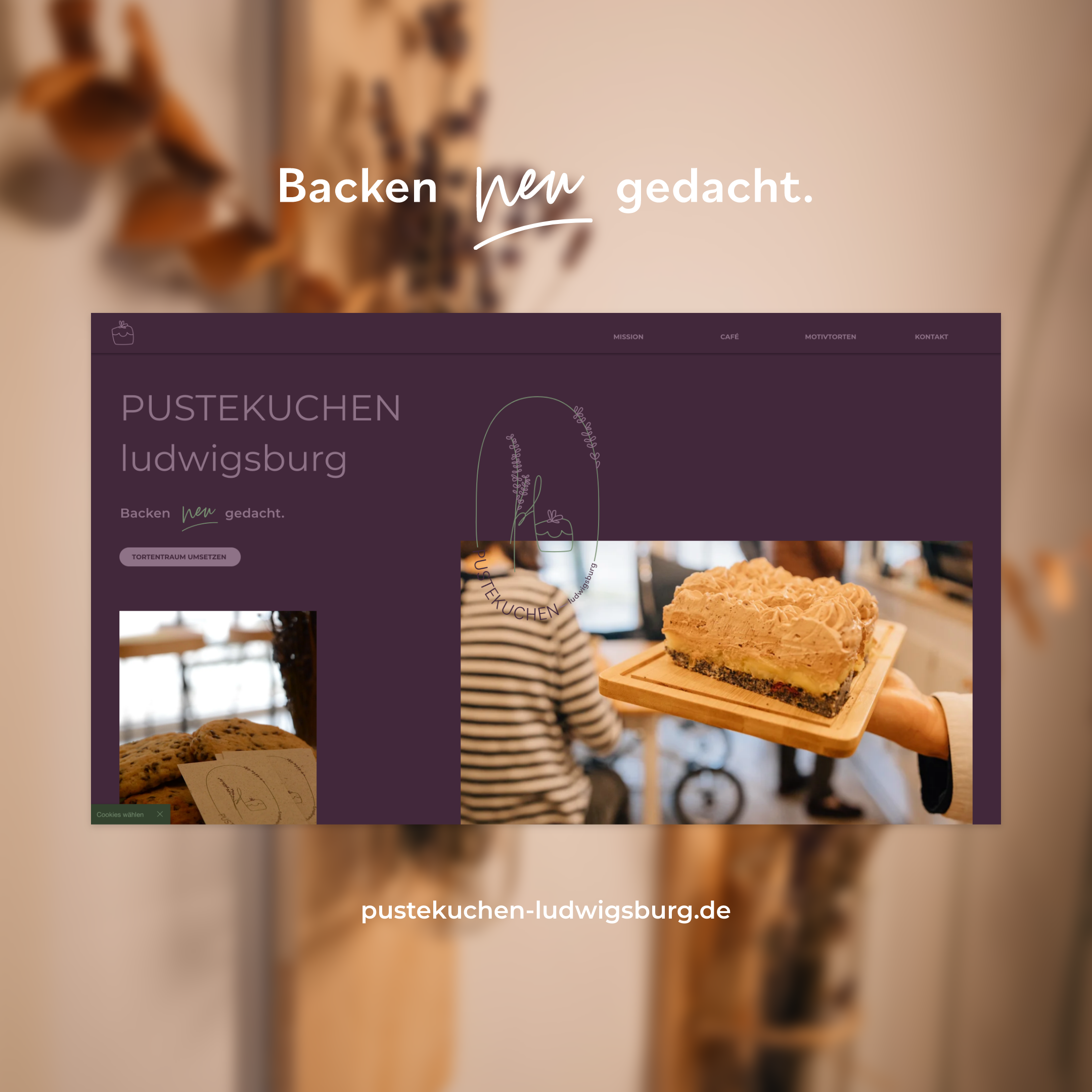 Branding- und Website-Projekt für PUSTEKUCHEN ludwigsburg von mk rietzl (Website)